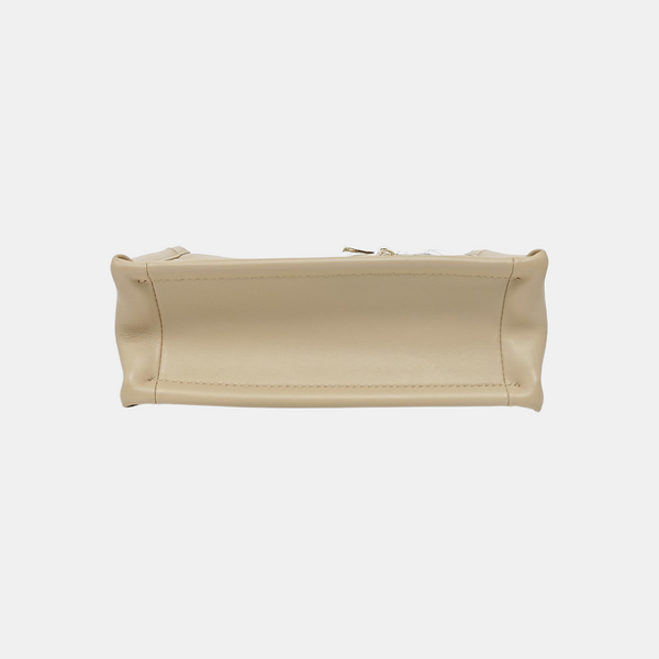 Book Tote Mini Cannage Calfskin Beige