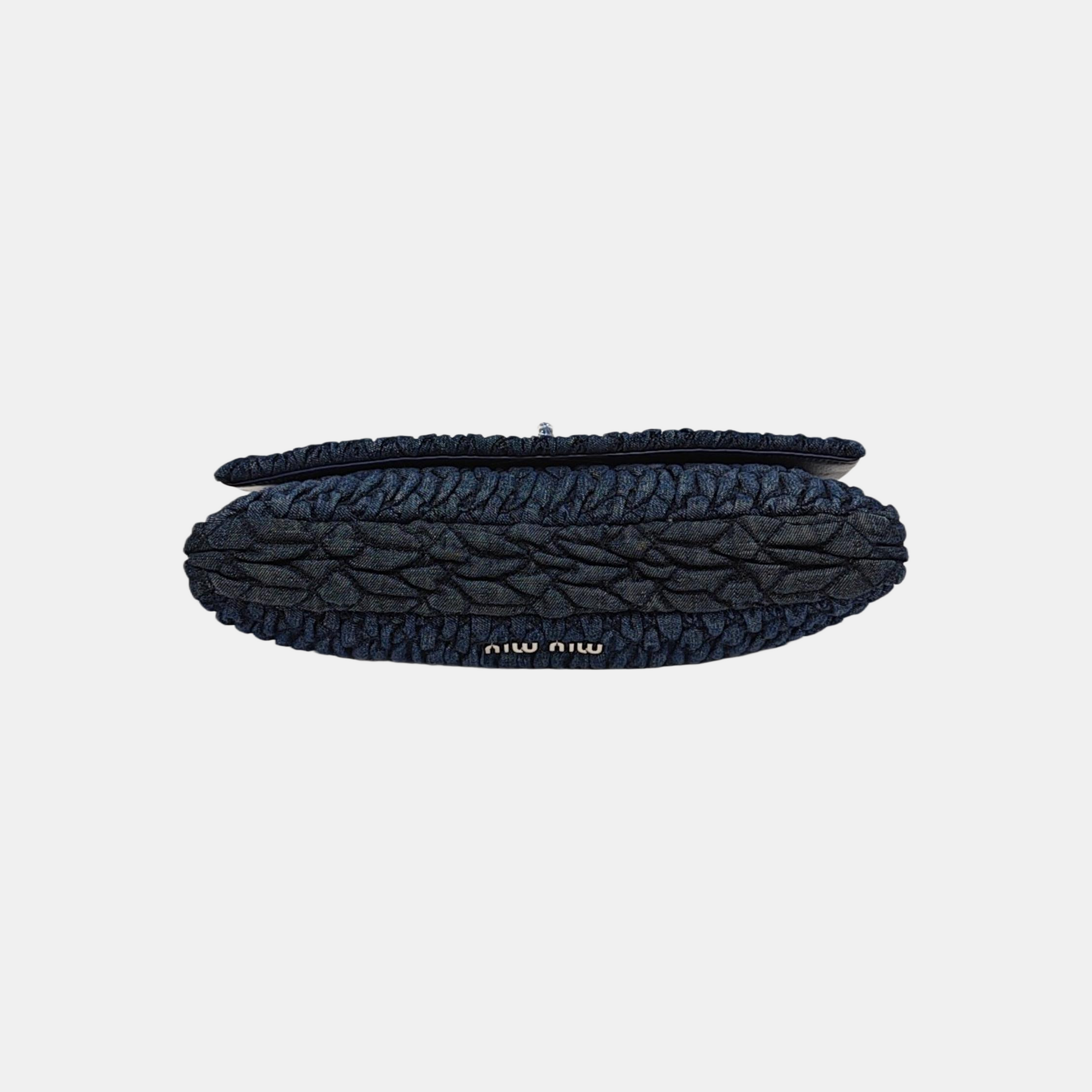 Crystal Quilted Denim Blue
