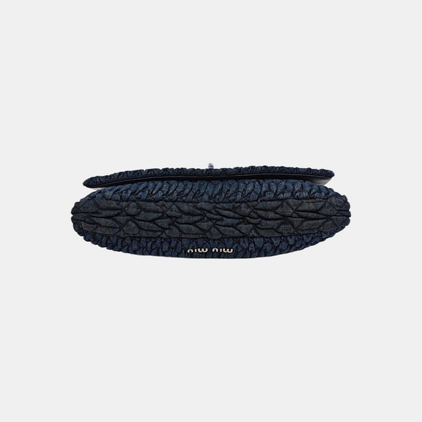 Crystal Quilted Denim Blue