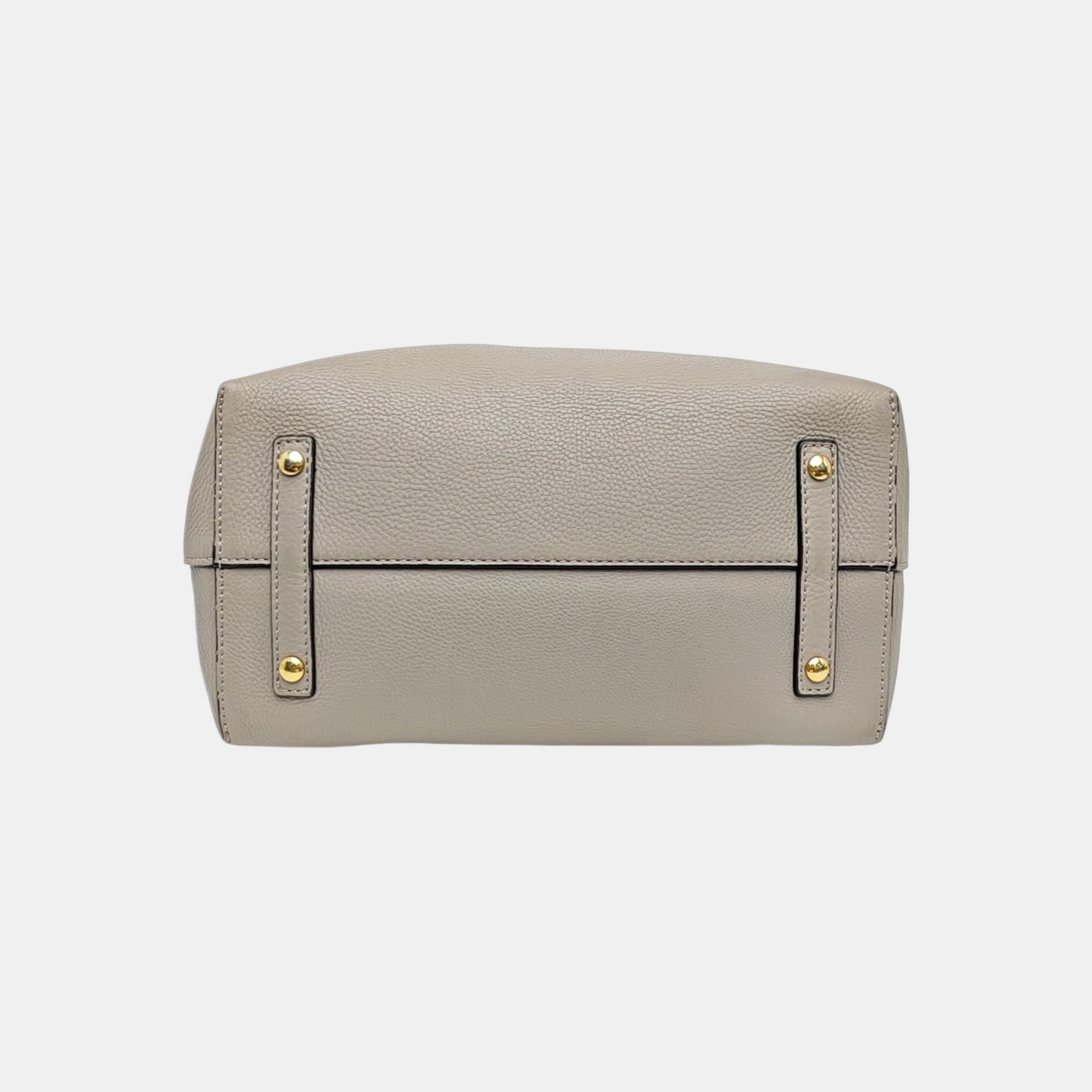 The Belt Large Calfskin Gray