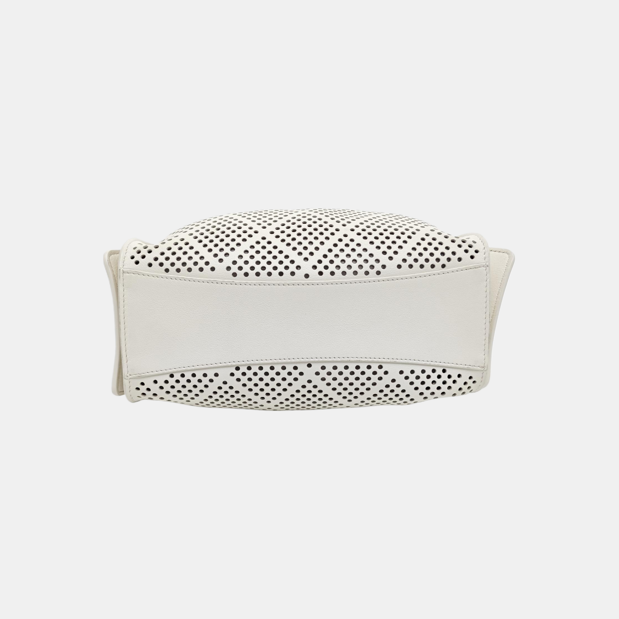 CHANEL 25 Mini Calfskin White