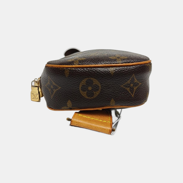 GANGE Monogram Coated Canvas Brown