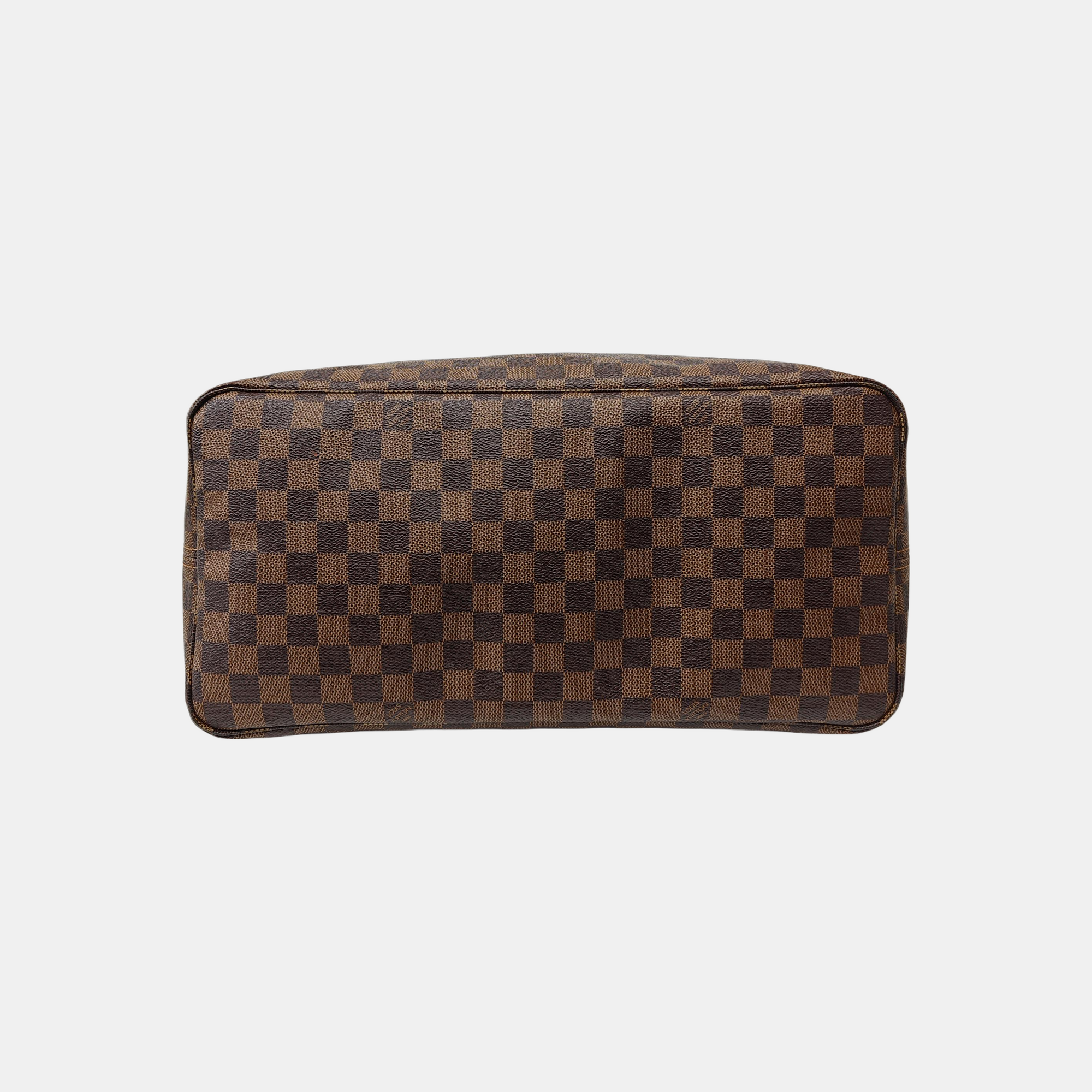 NEVERFULL GM Damier Ebene Coated Canvas Brown