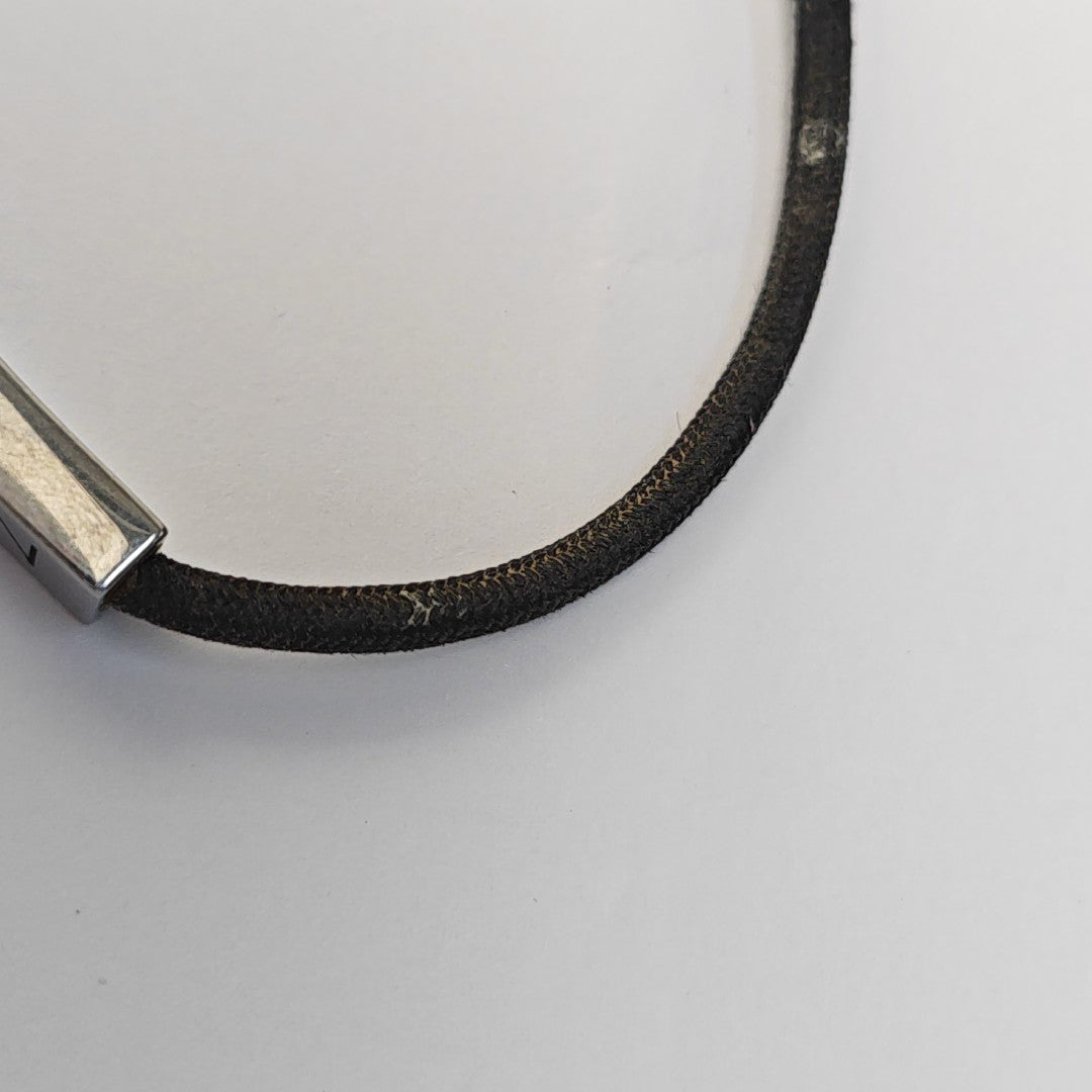 SPACE LV Fabric Gray Bangle