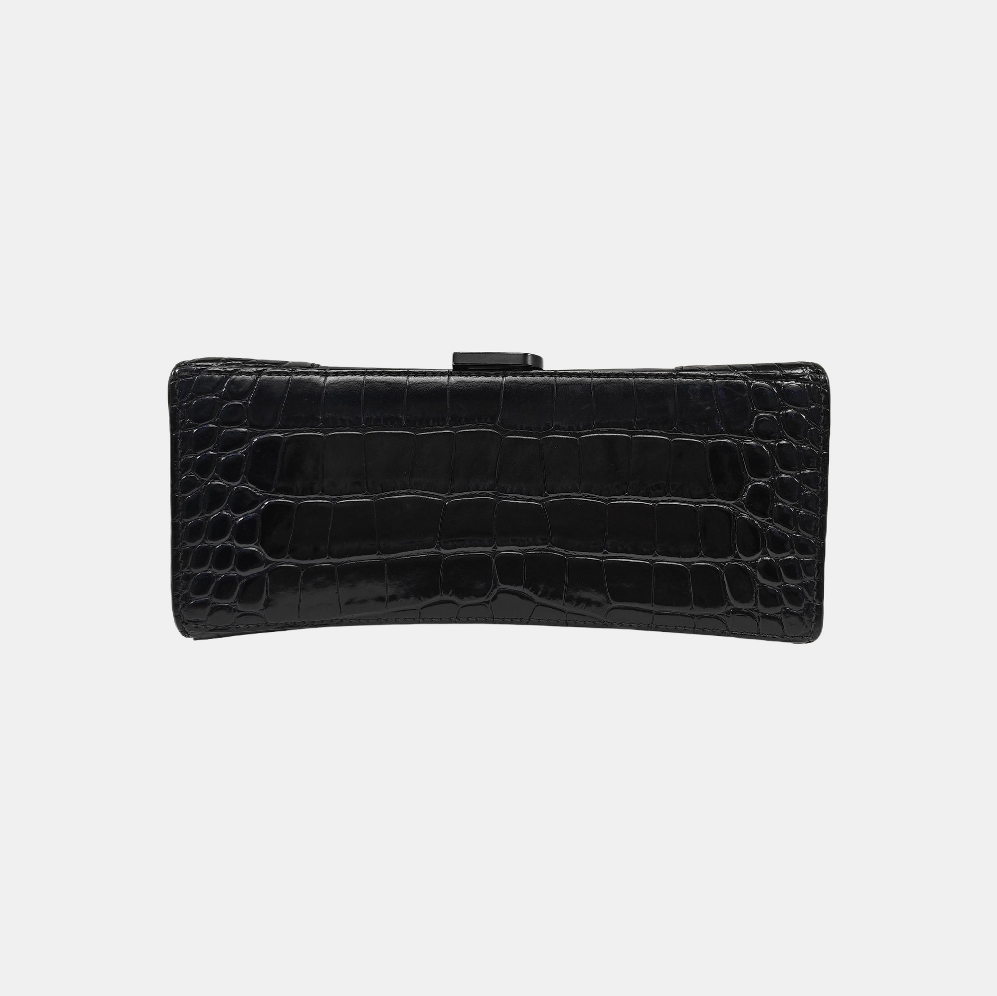 Hourglass S Calfskin Black