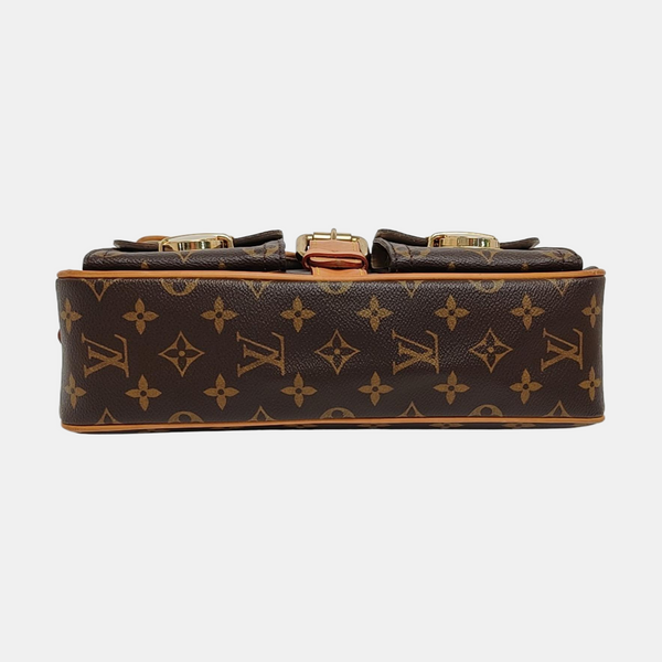 HUDSON PM Monogram Coated Canvas Brown