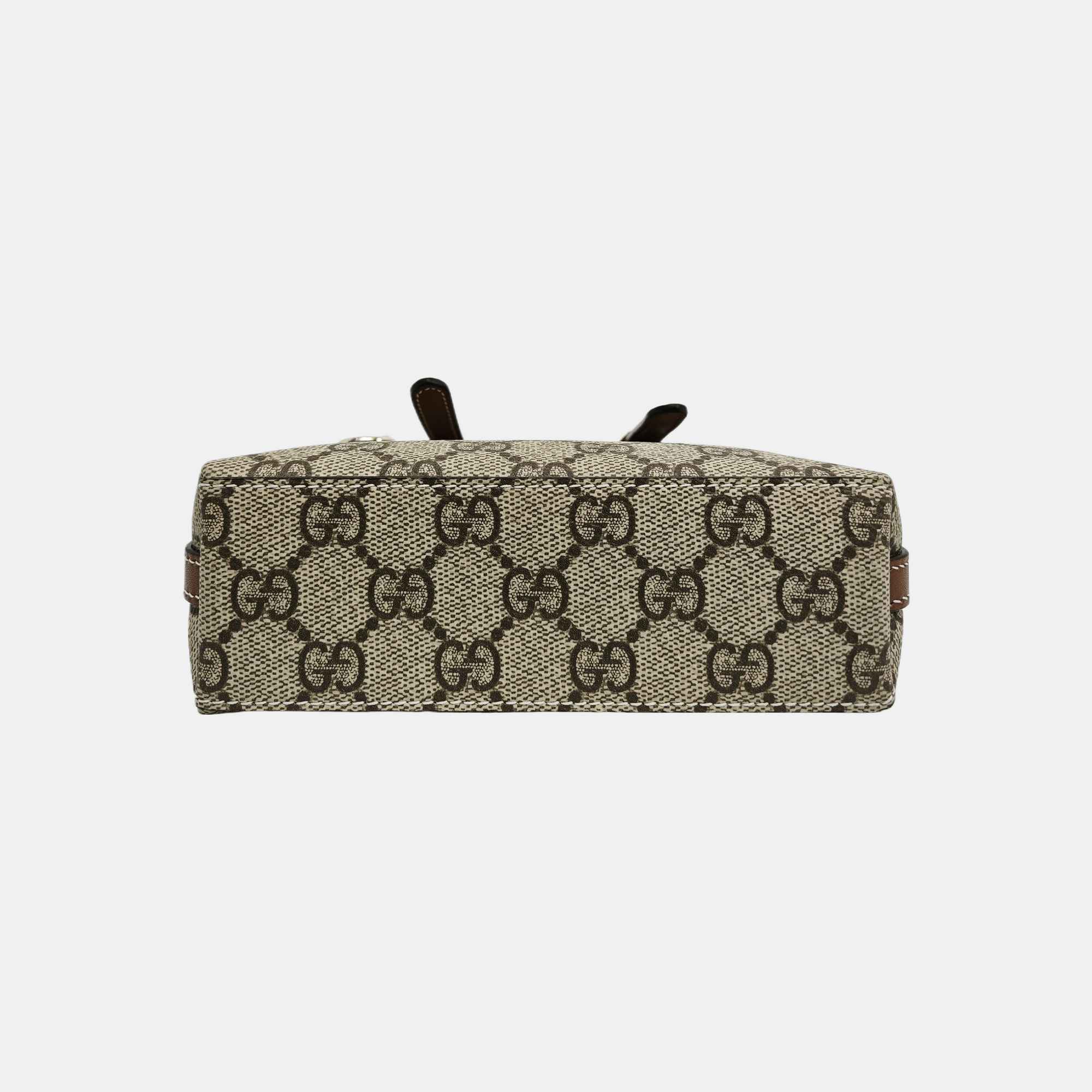 Monogram Coated Canvas Shoulder Bag Beige