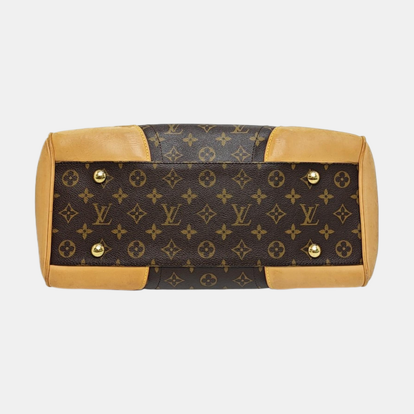 Lona Estampada Monogram BEVERLY Marrón