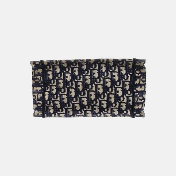 Book Tote Small Oblique Canvas Blue