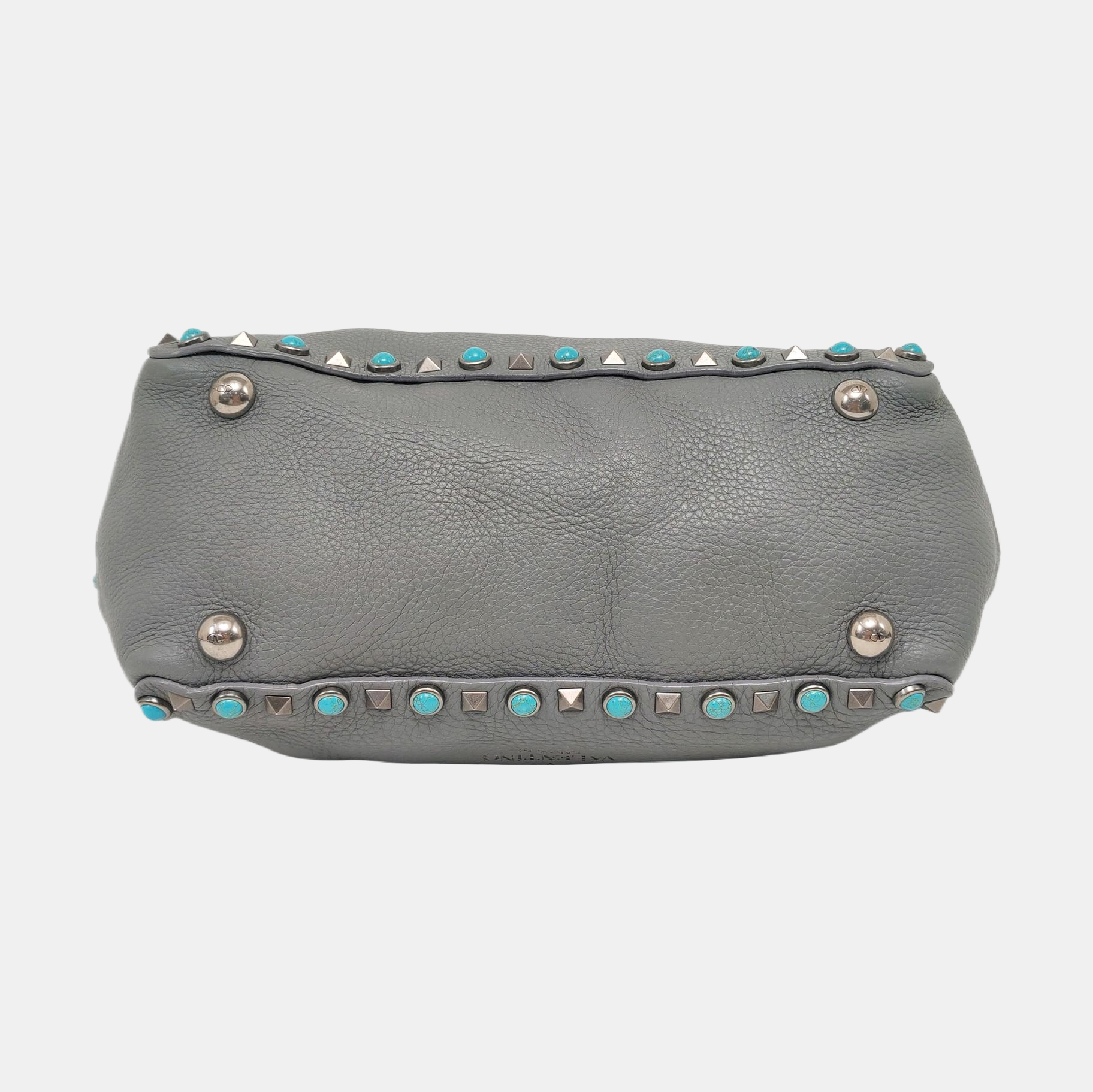 Rockstud Calfskin Blue