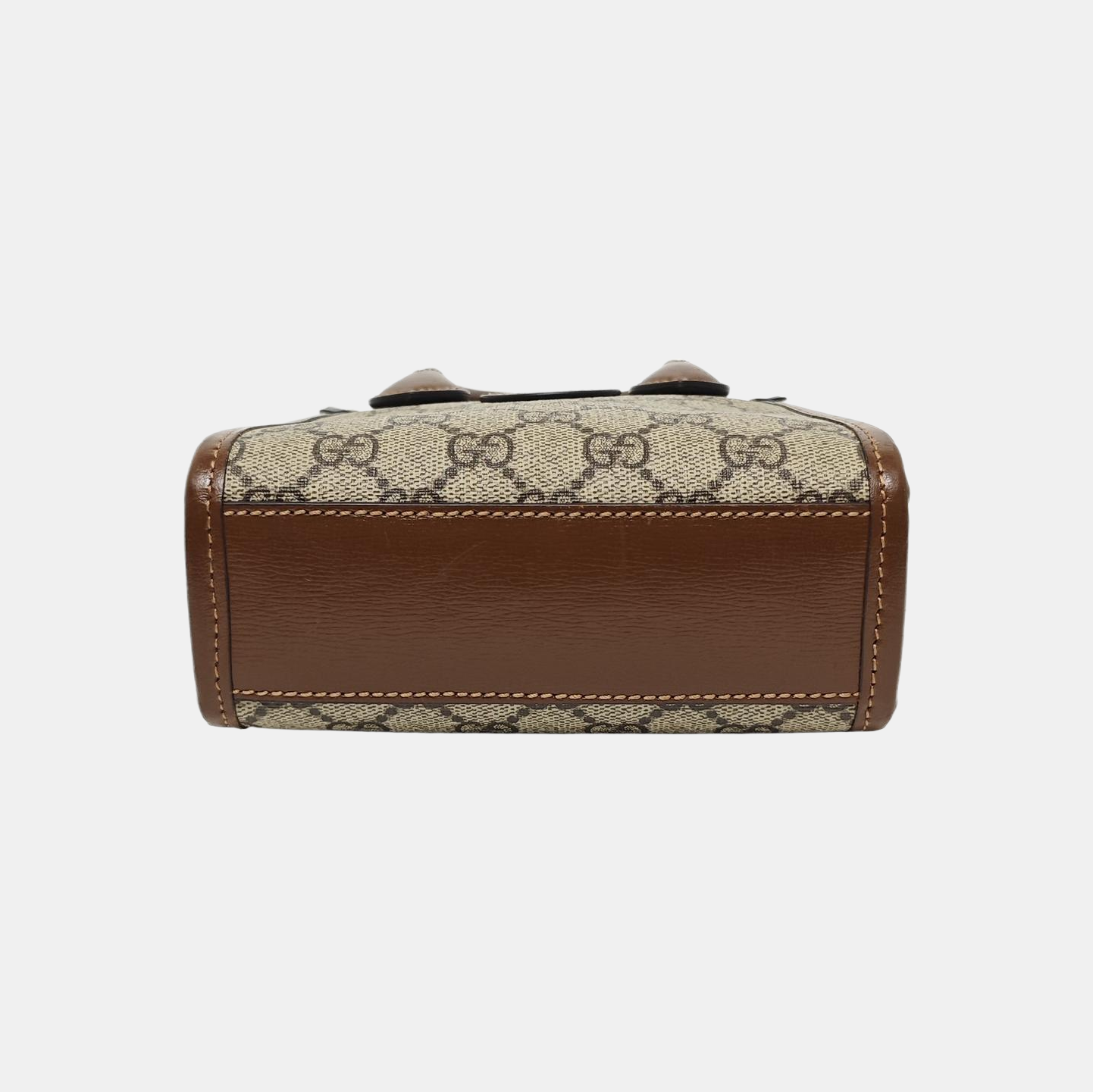 Retro Mini Monogram Coated Canvas Beige