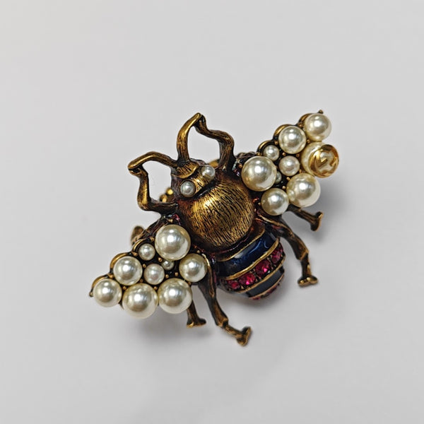 Interlocking G Metal Gold Ring EU 55