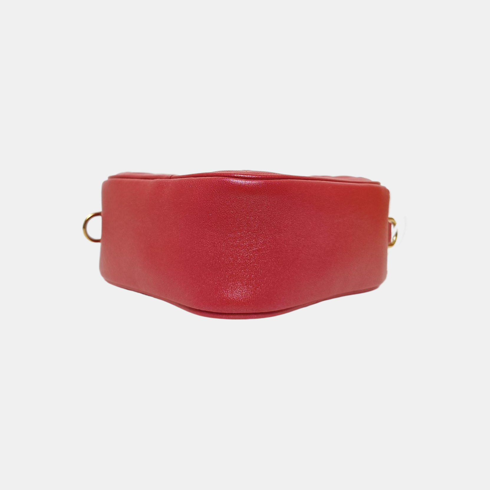 Monogram Calfskin Shoulder Bag Red