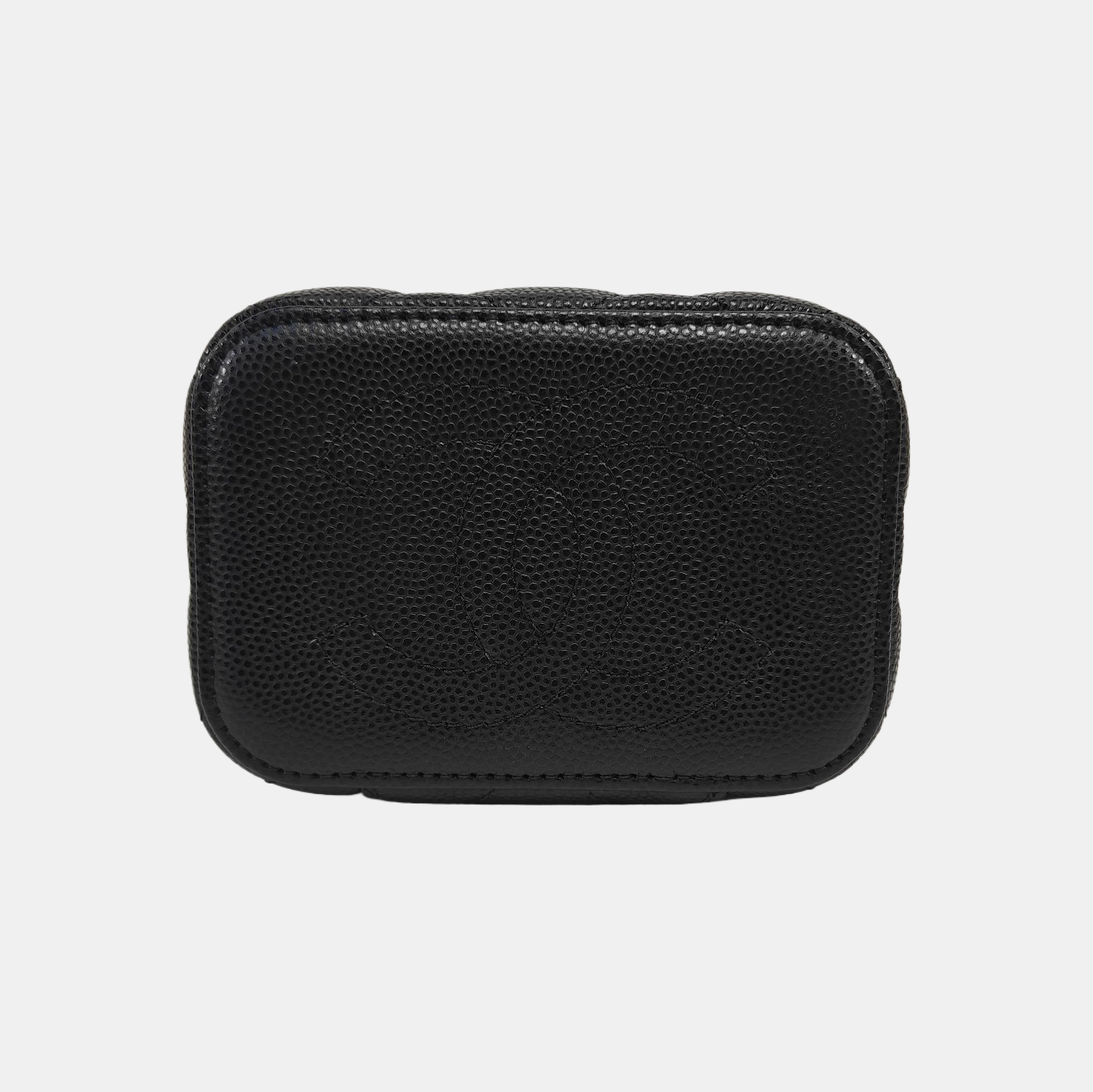 Quilted Grained Calfskin Black