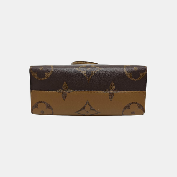 ONTHEGO MM Monogram Coated Canvas Brown