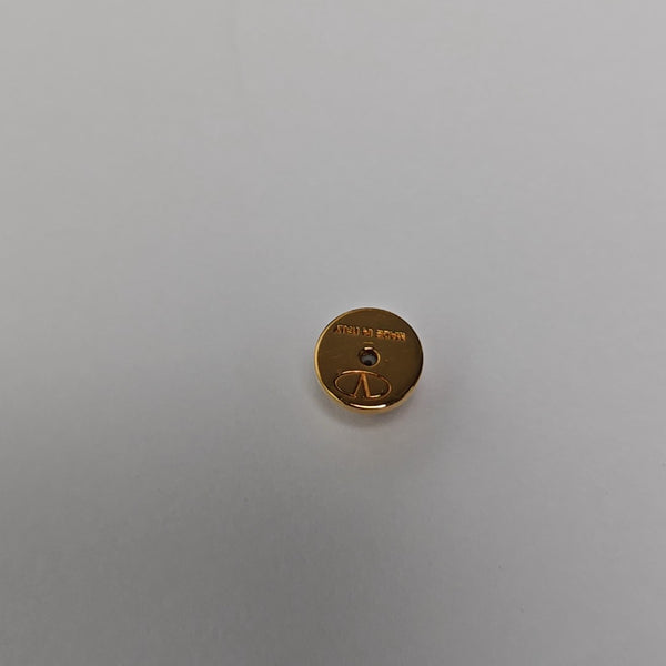 Metal Clear Stud Earrings