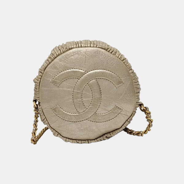 Calfskin Bucket Bag Beige