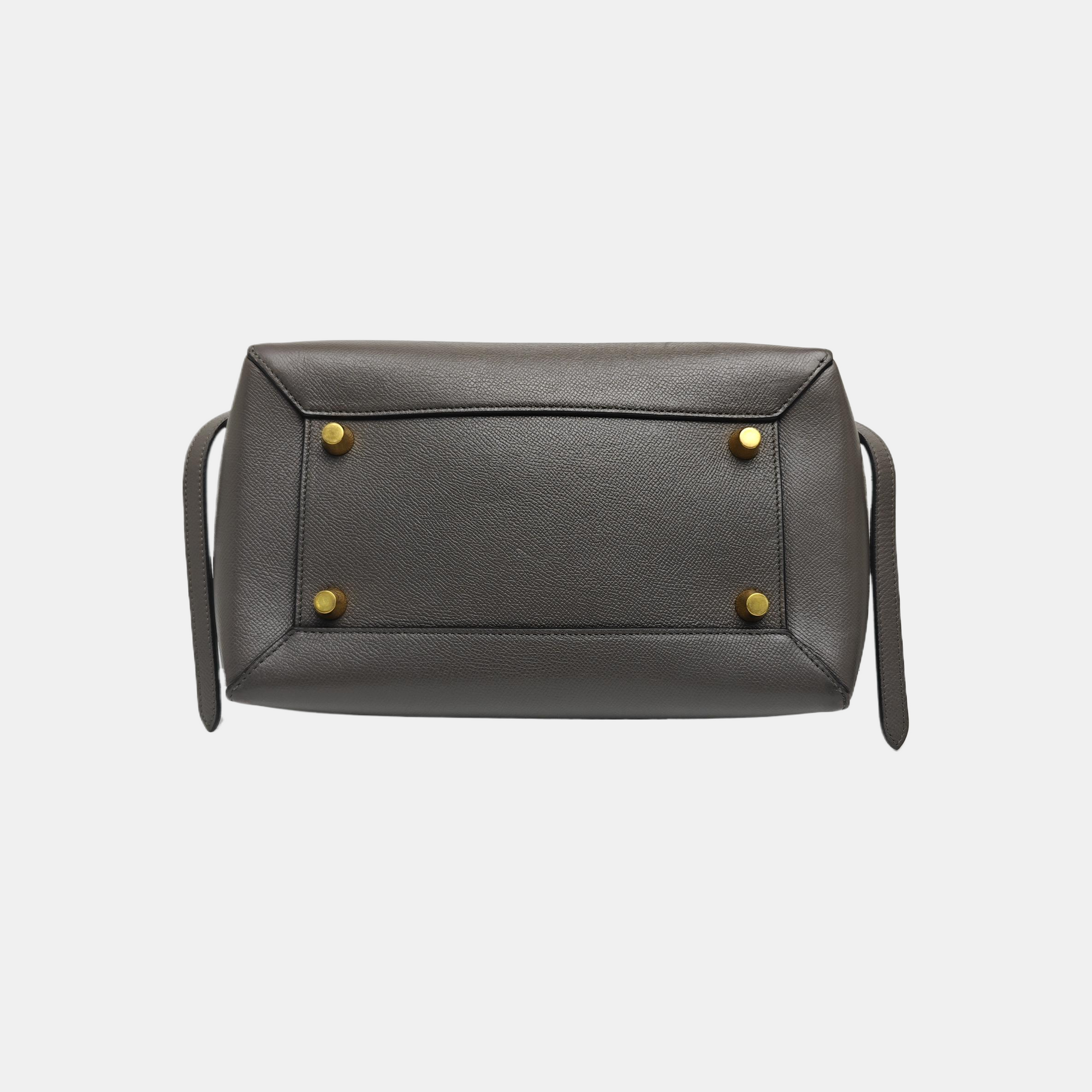 BELT Mini Calfskin Gray