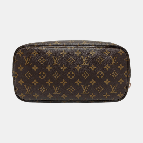 NEVERFULL MM Monogram Coated Canvas Brown