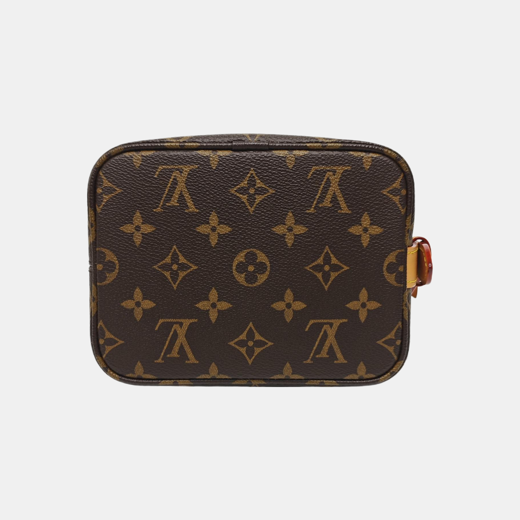 ALL IN BB Monogram Coated Canvas Brown