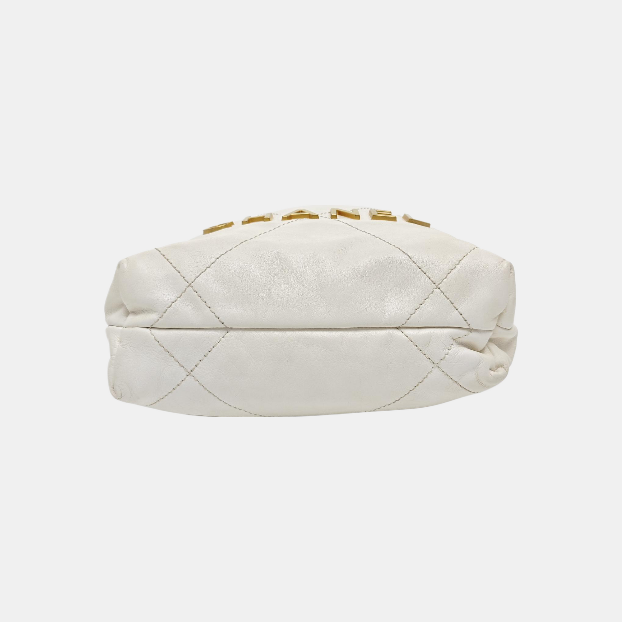 CHANEL 22 Mini Quilted Calfskin White