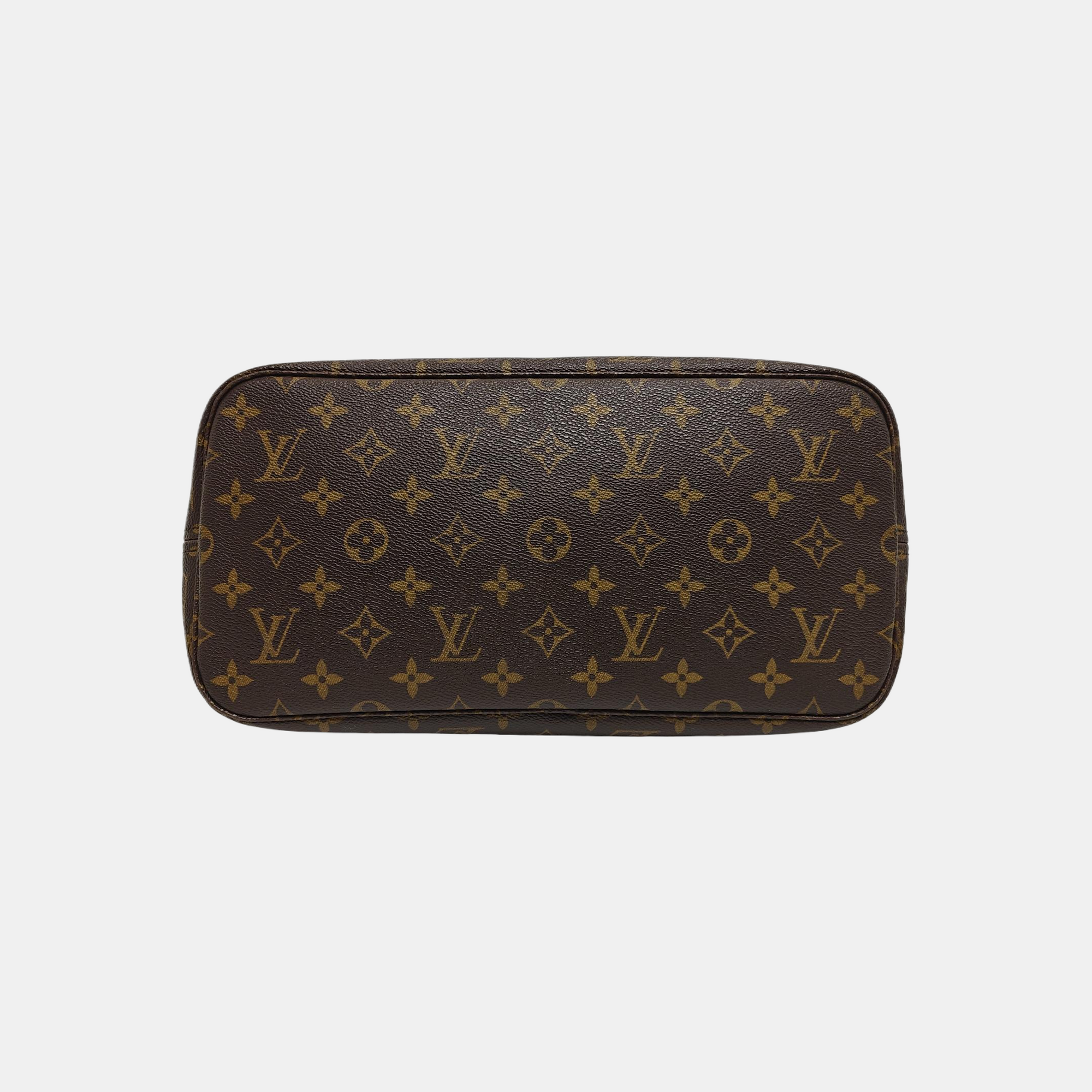 NEVERFULL MM Monogram Coated Canvas Brown