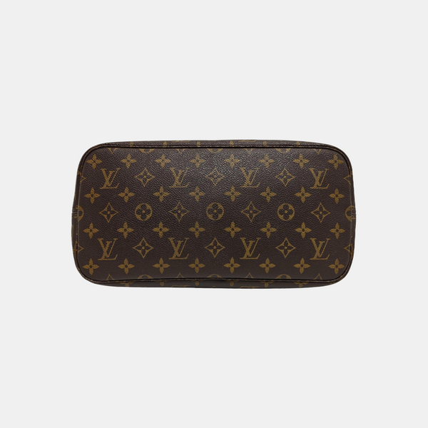 NEVERFULL MM Monogram Coated Canvas Brown