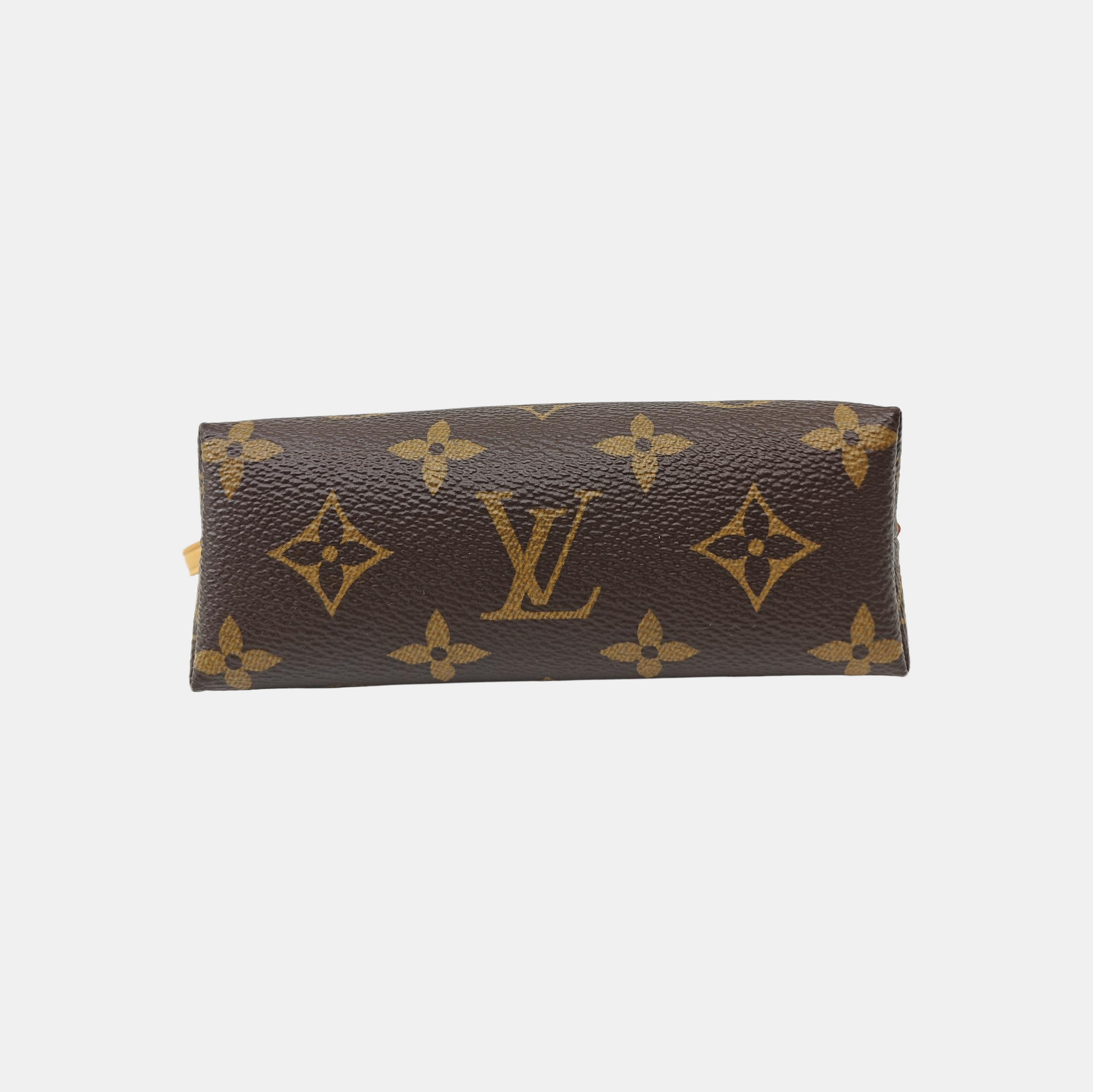 COSMETIC Monogram Coated Canvas Brown