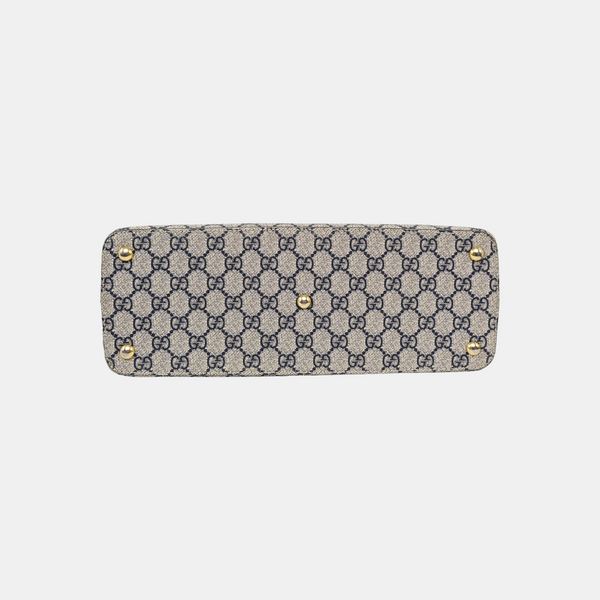 GG Blooms Monogram Coated Canvas Beige