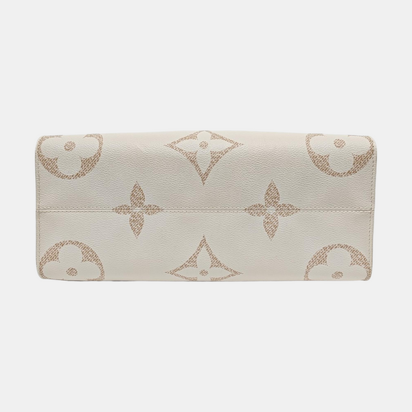 ONTHEGO MM Monogram Coated Canvas White