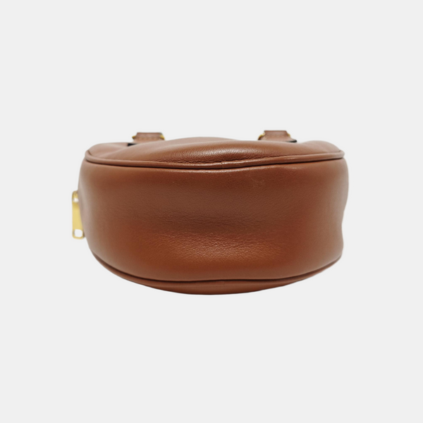Calfskin Shoulder Bag Brown