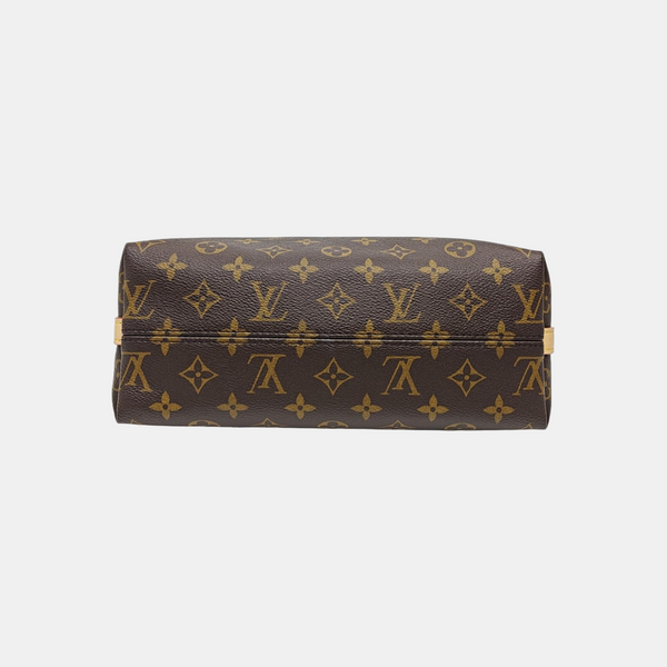 Monogram Coated Canvas Shoulder Bag Brown