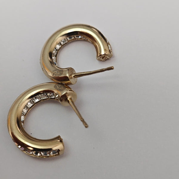 Metal Gold Stud Earrings