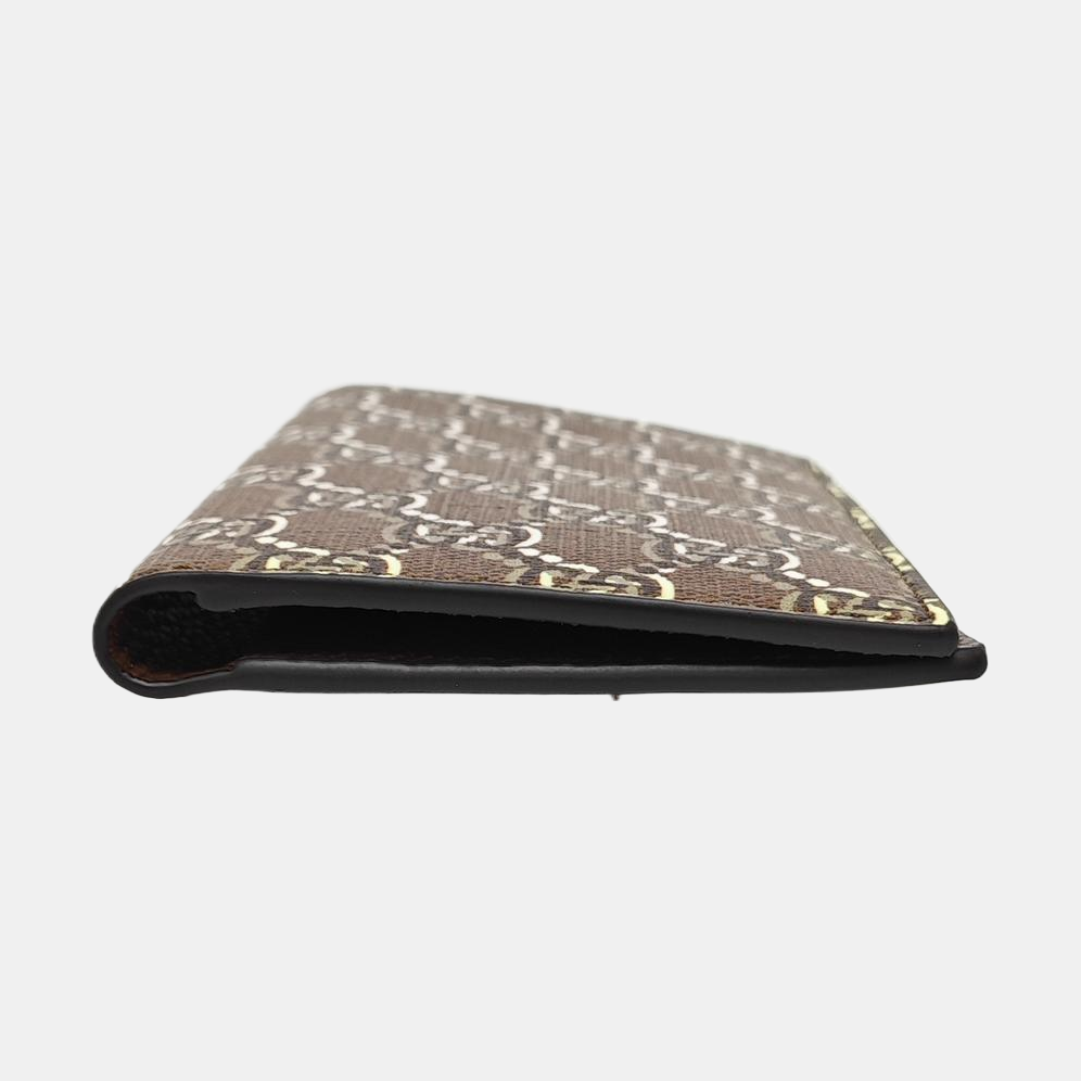 Monogram Coated Canvas Wallet Brown