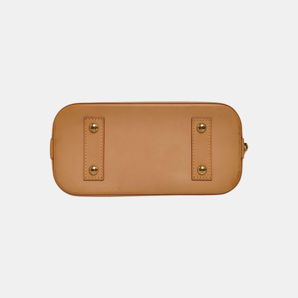 ALMA BB Monogram Coated Canvas Brown