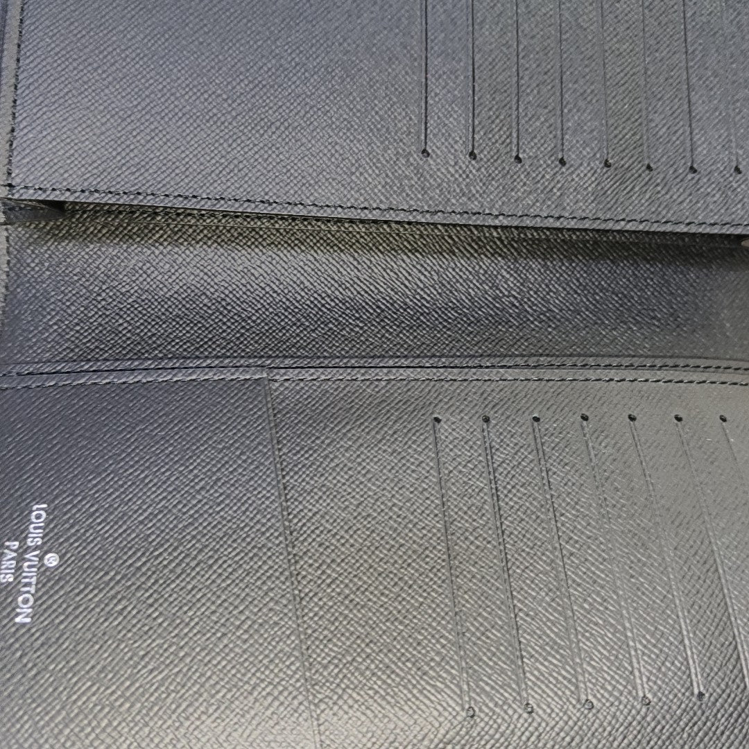 BRAZZA Damier Graphite Coated Canvas Black Wallet