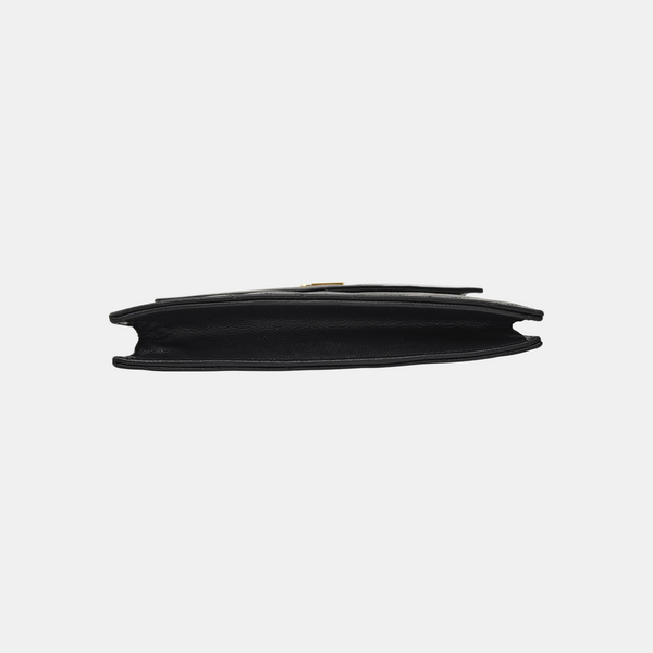 MONOGRAM WOC Chevron Calfskin Black