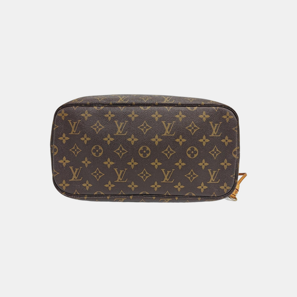NEVERFULL MM Monogram Coated Canvas Brown