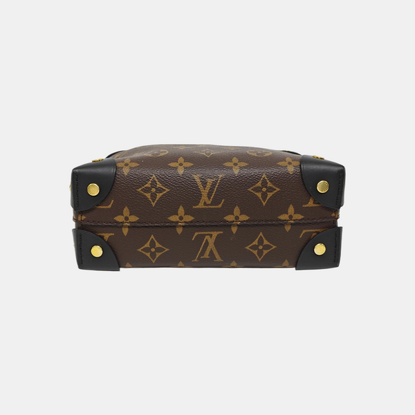 PETITE MALLE Monogram Coated Canvas Brown