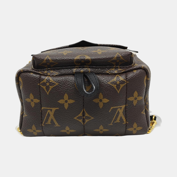 PALM SPRINGS Mini Monogram Coated Canvas Brown