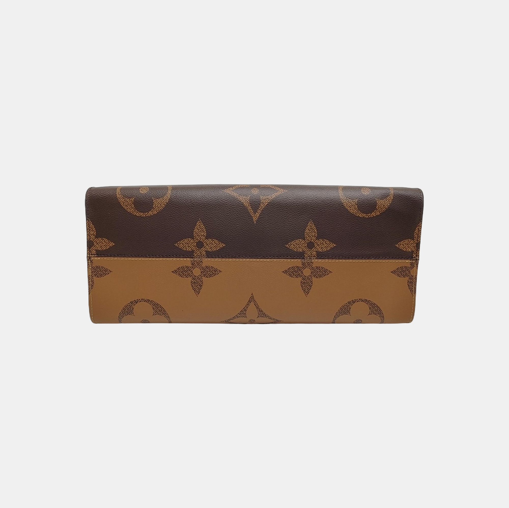 ONTHEGO GM Monogram Coated Canvas Brown