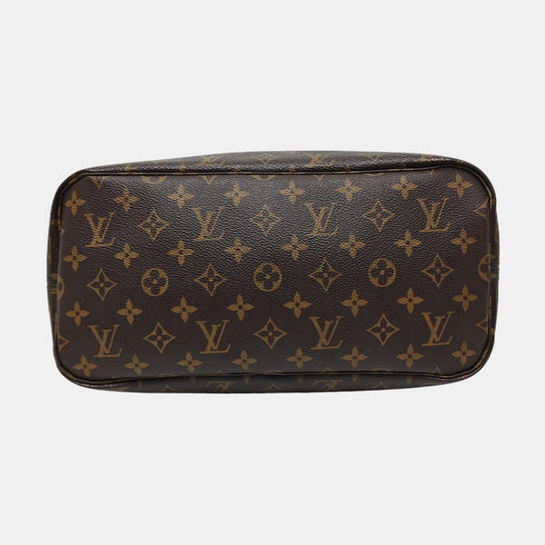 NEVERFULL MM Monogram Coated Canvas Brown