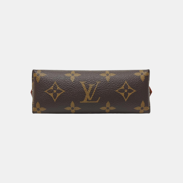 COSMETIC Monogram Coated Canvas Brown