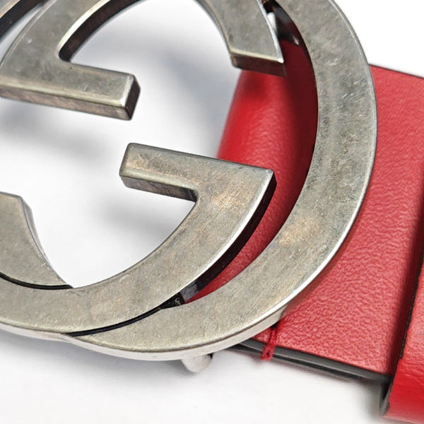 Leather Belt Red