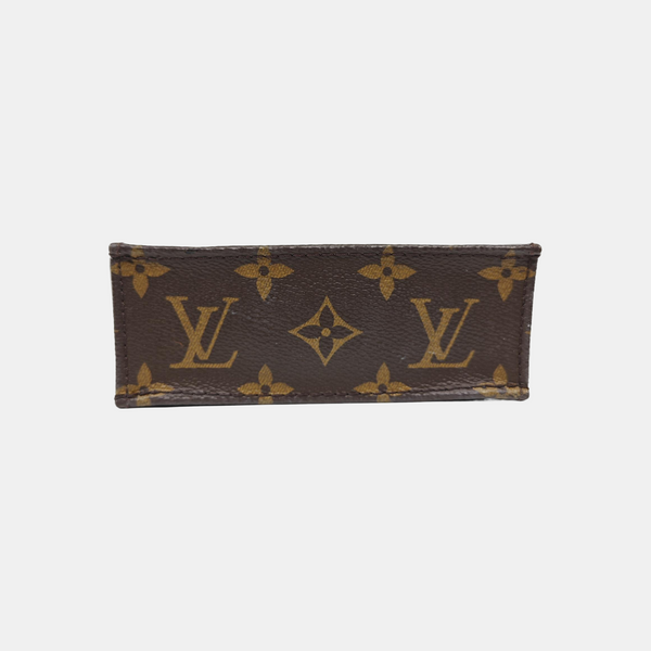 SAC PLAT Mini Monogram Coated Canvas Brown