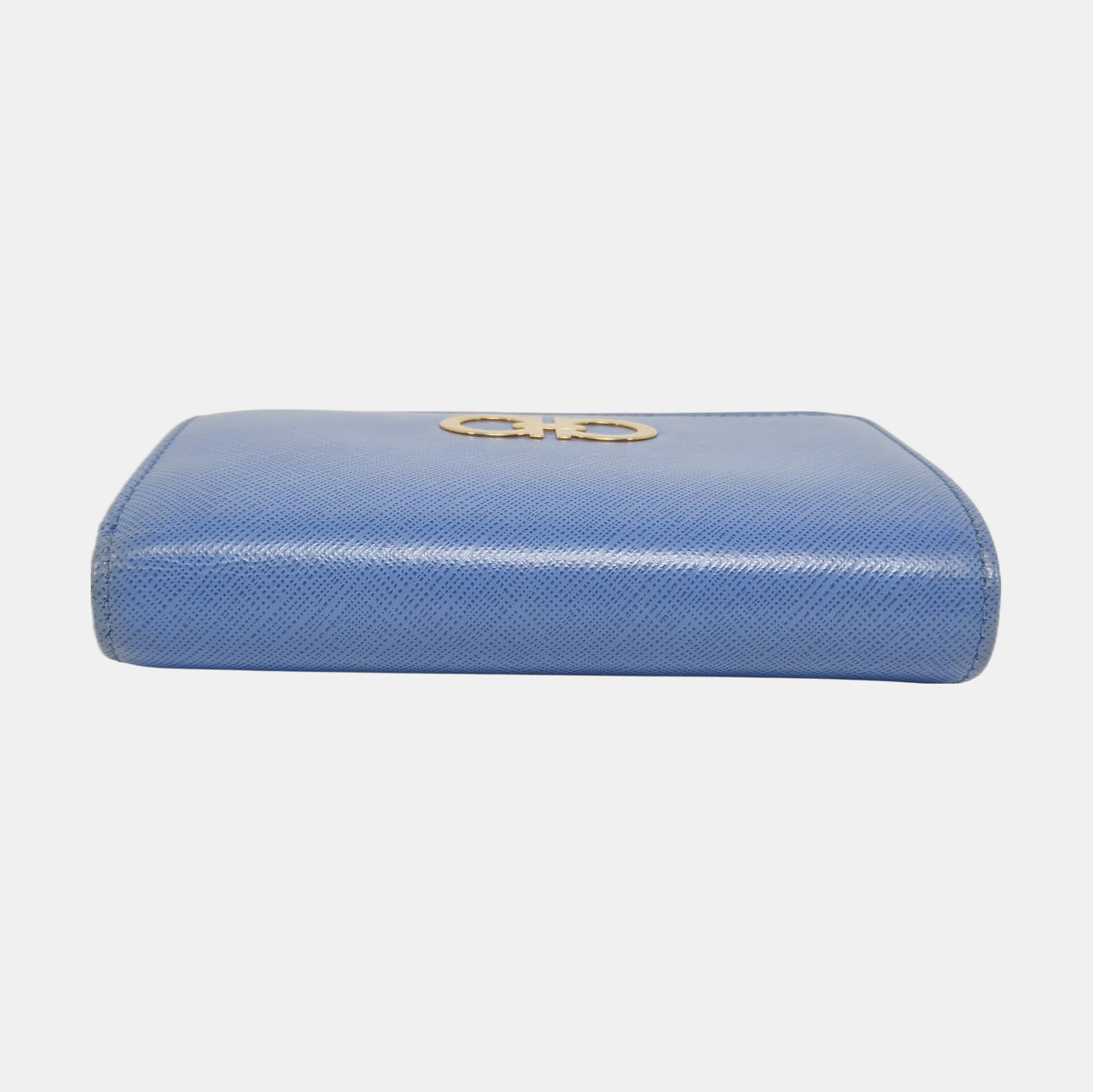 Authenticated pre-owned  Gancini Leather Blue Wallet - Wallet at Looply