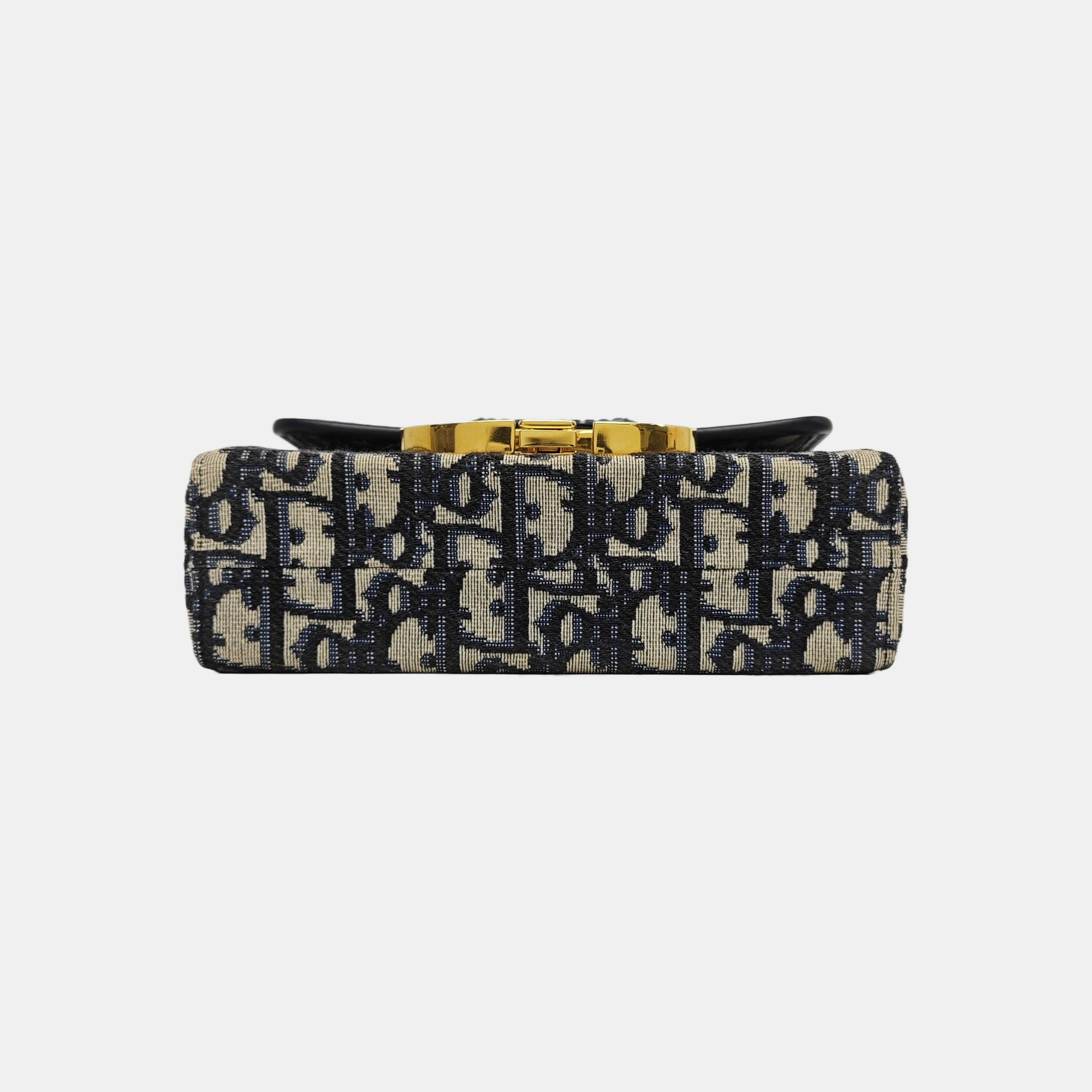30 Montaigne Mini Oblique Canvas Blue