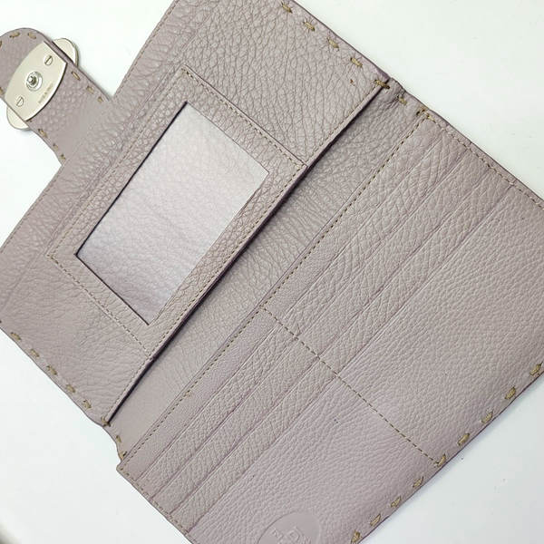 Calfskin Wallet Purple