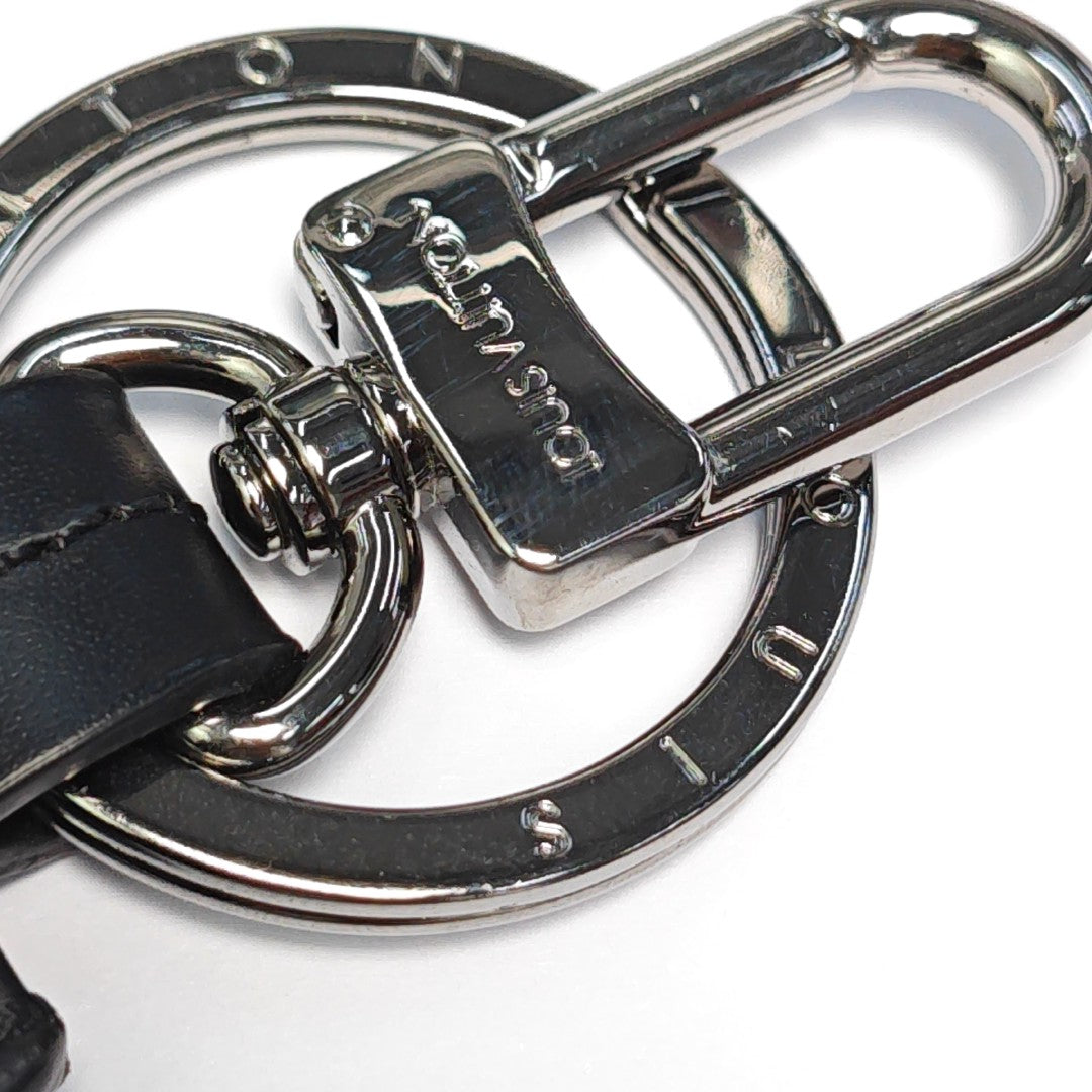 Coated Canvas Bag Charm Black