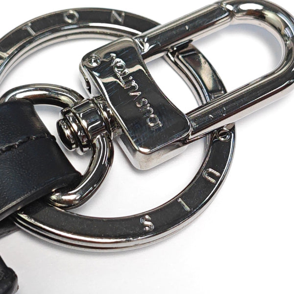 Coated Canvas Bag Charm Black